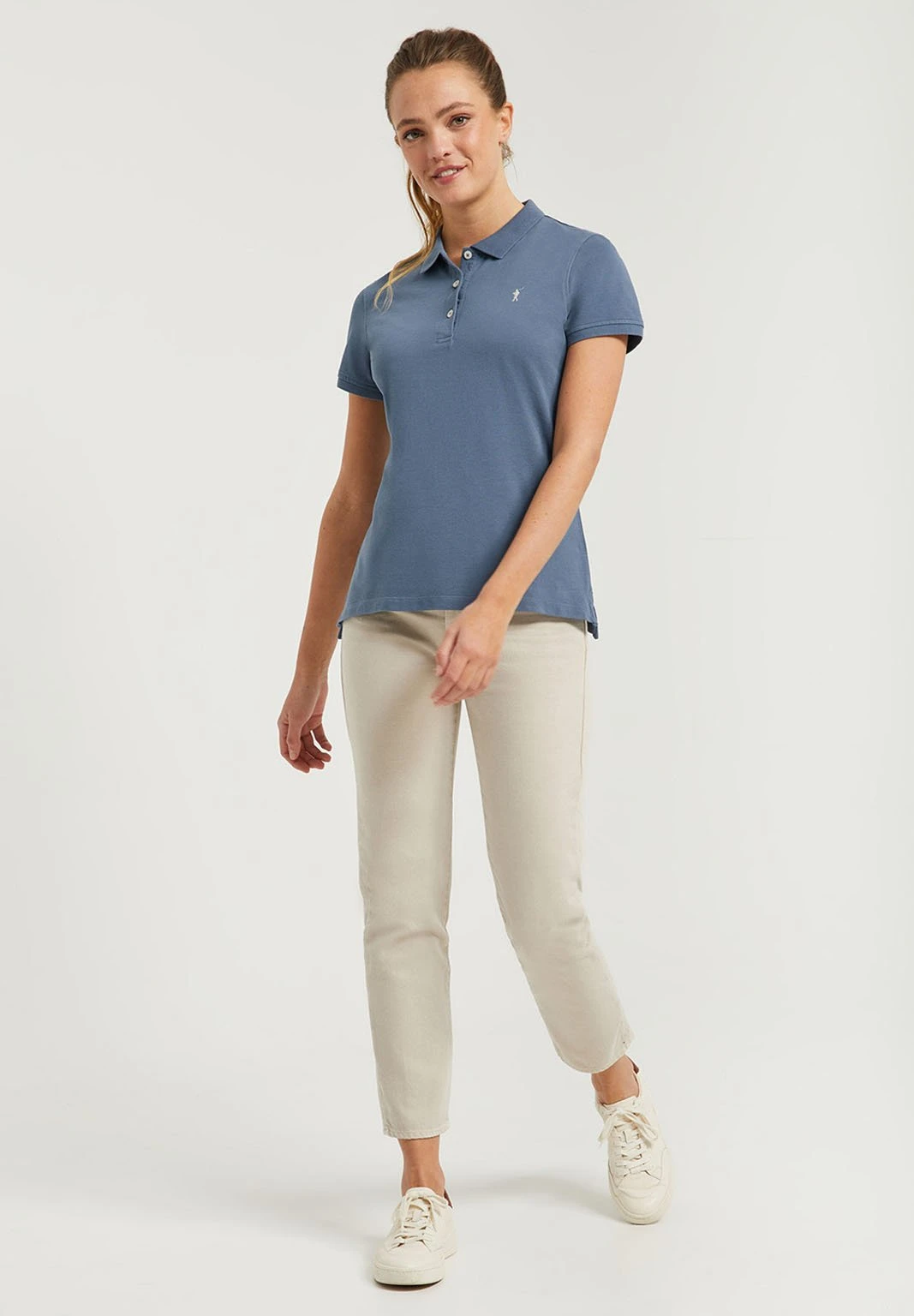 POLO CLUB Short Sleeve- Poloshirt - Denim Blue 3 POLO CLUB Short Sleeve- Poloshirt - Denim Blue - Image 2