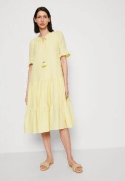 Thought Nola Yarn Dye Check Trapeze Dress - Jurk - Yellow -Kleding Hoog Verkoopwinkel b8ff81abf51543dc9ac6b80b37bcf4c0