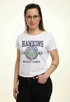 Henry Tiger Stranger Things Tiger Sep - T-Shirt Print - White -Kleding Hoog Verkoopwinkel b9a0dac2a43d403893059ab8d3665021