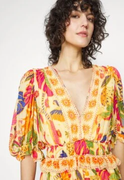 Farm Rio Rio Tapestry Dress - Maxi-Jurk - Rio Tapestry Yellow -Kleding Hoog Verkoopwinkel bb01348d273b4df985f4abcfc2b5edc0