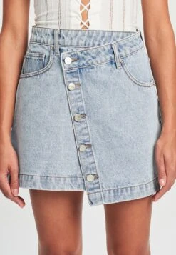 Calli Prism - A-Lijn Rok - Light Blue Wash