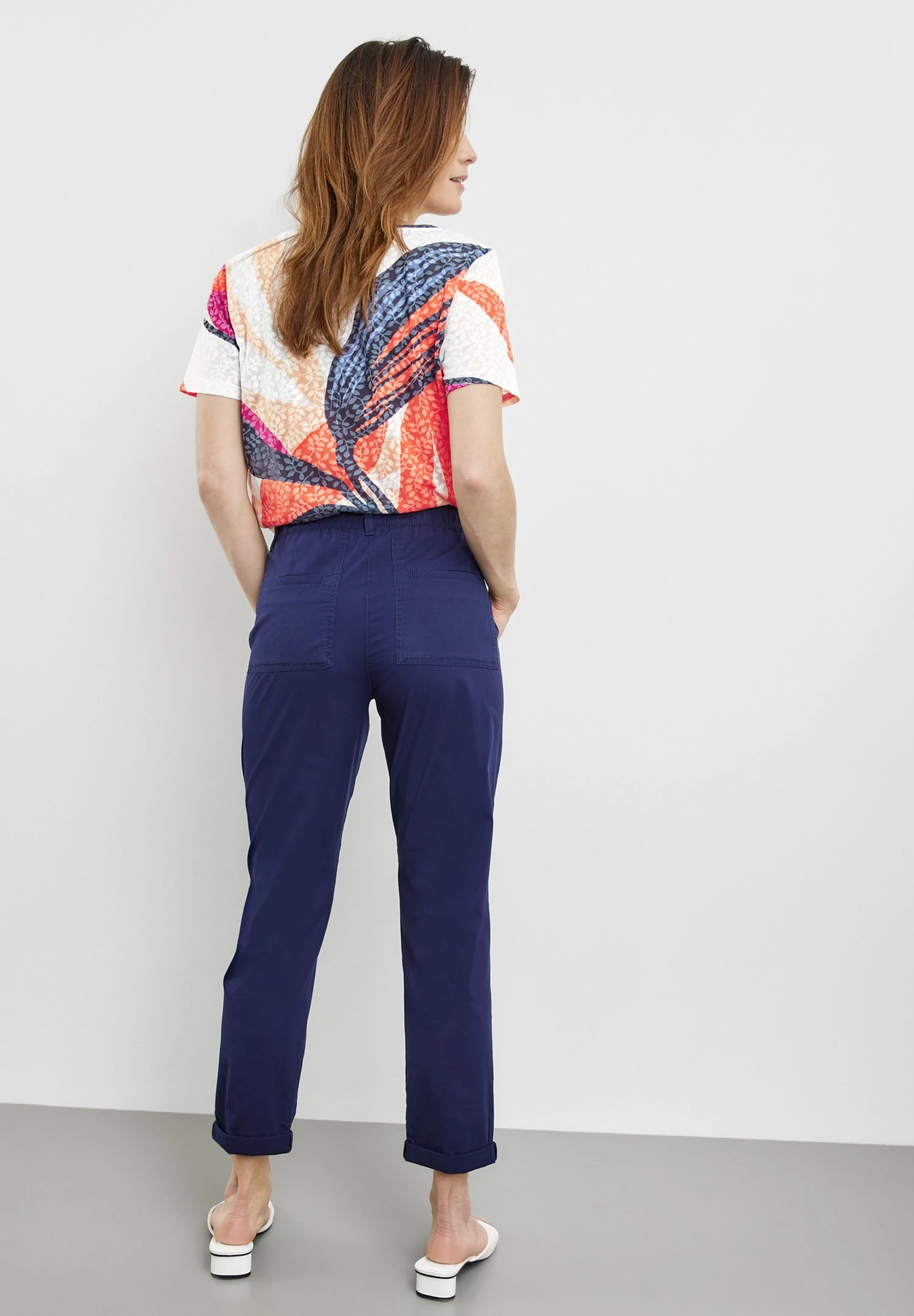 Gerry Weber Mit Dehnbund Und Aufges - Chino - Blueberry 5 Gerry Weber Mit Dehnbund Und Aufges - Chino - Blueberry - Image 3