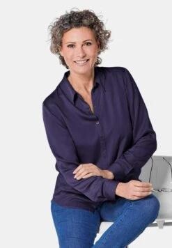 GOLDNER Overhemdblouse - Navy -Kleding Hoog Verkoopwinkel c6aaec59f8fe4696a3713d642f49bc52