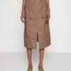 Yascargi Midi Skirt - A-Lijn Rok - Caribou -Kleding Hoog Verkoopwinkel c73966da82294802972b36395c440196
