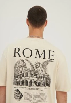 YOURTURN Rome Tee Unisex - T-Shirt Print - Mottled Light Brown -Kleding Hoog Verkoopwinkel c774f4903f4a4a26b535e119279a3abe