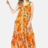 Bahama - Maxi-Jurk - Orange -Kleding Hoog Verkoopwinkel c8664069fecc4f018aedc6c3a9dfadad