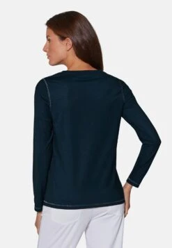 Mit Floraler Stickerei - Longsleeve - Marine -Kleding Hoog Verkoopwinkel c98702fc254b42d5a82a80569be310ef