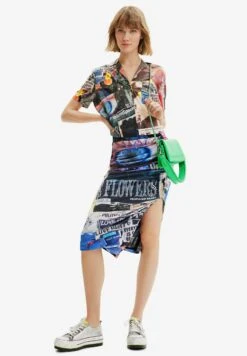 Desigual Newspaper Resort - Overhemdblouse - Multi-Coloured