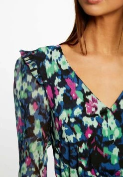 MORGAN Long-Sleeved - Blouse - Blue -Kleding Hoog Verkoopwinkel ccde53ba129d4af3be43f47e8b060da4