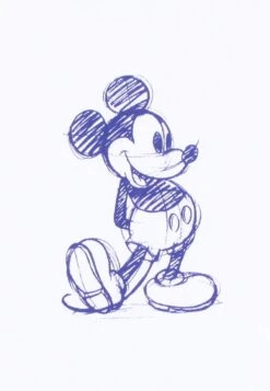 Unisex Langarm Disney Mickey Sketch Sleeve - Longsleeve - White -Kleding Hoog Verkoopwinkel ce7d5627ecd44dbabe668a2d06fea15c