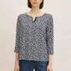 Tom Tailor Longsleeve - Navy Geometric Design -Kleding Hoog Verkoopwinkel d1ec00b1a0c64fe9a14f6ed4be7d4641