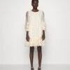 Feather Dress - Galajurk - Cream White -Kleding Hoog Verkoopwinkel d3ddf582eb4d4f3faede2ccc4e0927d2