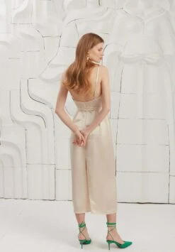 Kamea Silky Draped Front- Cocktailjurk - Beige -Kleding Hoog Verkoopwinkel d65d4f13cfe547fc86b941e4ac9209d5