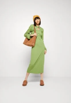 Gestuz Anka Long Dress - Jerseyjurk - Minced Herb -Kleding Hoog Verkoopwinkel d730772be6eb47e99a3441b06ab52119