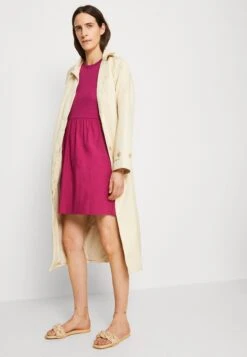 Edc By Esprit Fab Mix Dress - Jurk - Dark Pink -Kleding Hoog Verkoopwinkel d8a73445b56b4b3b969cc58b3ffffe8d