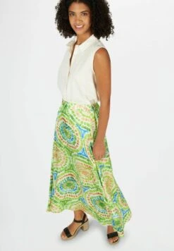 Printed- A-Lijn Rok - Verde