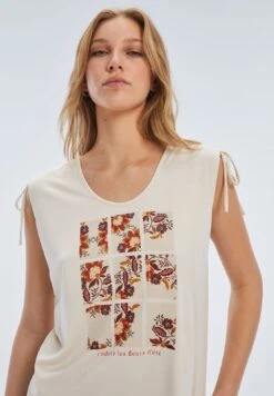 De Mangas Con Dibujo Frontal - Top - Naranja -Kleding Hoog Verkoopwinkel d9f31a69b726436c956efd4cdef4ea19