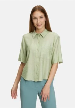 Mit Aufgesetzten Taschen - Overhemdblouse - Khaki Cream