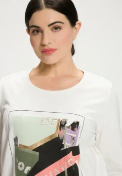 Ulla Popken Longsleeve - Blanc Neige -Kleding Hoog Verkoopwinkel dc622f8ebbb74ccc89ceef9efef8c951