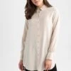 DeFacto Overhemdblouse - Beige -Kleding Hoog Verkoopwinkel de7d8d67a72e4a2baf9bf878bb73d31e