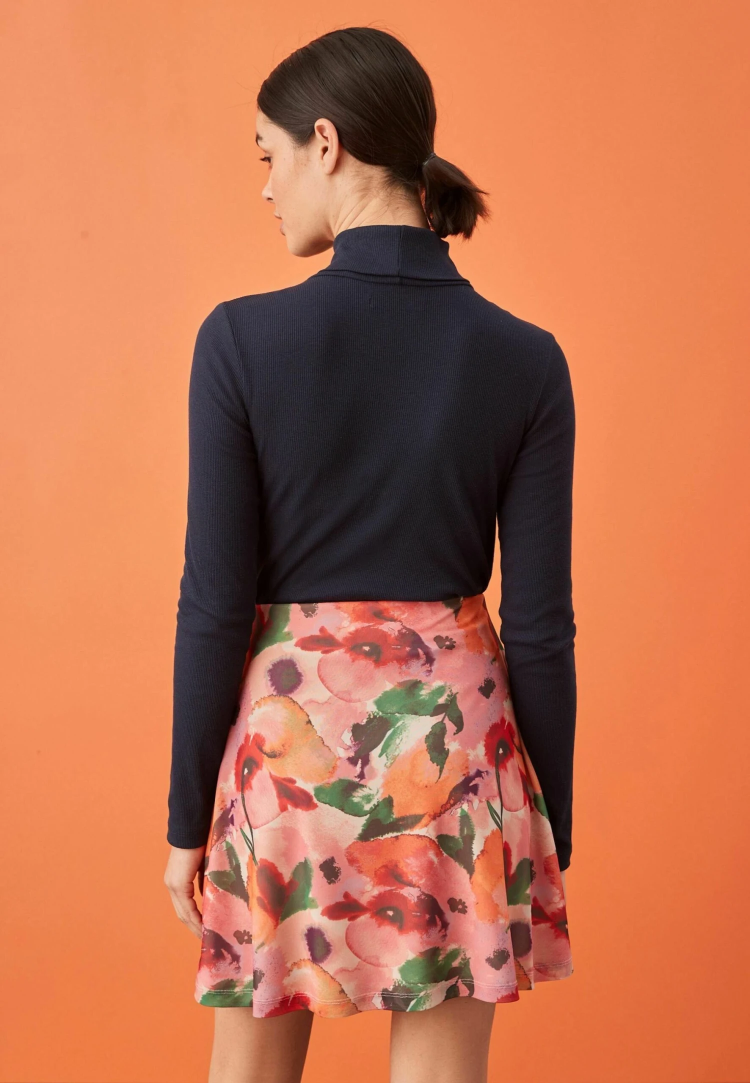 Next Tie Detail Standard - A-Lijn Rok - Pink Floral 5 Next Tie Detail Standard - A-Lijn Rok - Pink Floral - Image 3