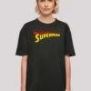 F4NT4STIC Dc Comics Superman- T-Shirt Print - Black -Kleding Hoog Verkoopwinkel e1168b3e415443db80b65e2c9acd8808