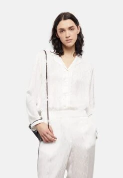 THE KOOPLES Col Hawaïen- Overhemdblouse - White