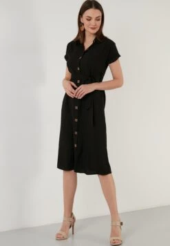 LELA Regular Fit - Blousejurk - Black -Kleding Hoog Verkoopwinkel e703f29f67114115af241fe0300d6d18