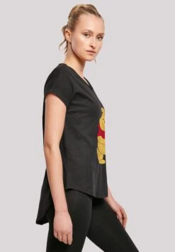 F4NT4STIC Disney Winnie The Pooh Classic With Long Slub- T-Shirt Print - Black -Kleding Hoog Verkoopwinkel e7121599332845fea963d1320a437c6b