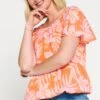 LOLALIZA With Sleeves - Blouse - Orange -Kleding Hoog Verkoopwinkel e7e4344474ad40c1893e0e0776de89f8