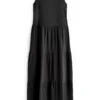 Next Sleeveless Crew Neck Tiered - Maxi-Jurk - Black -Kleding Hoog Verkoopwinkel ec5cfbf4e024493ea69d7d32e13c0114