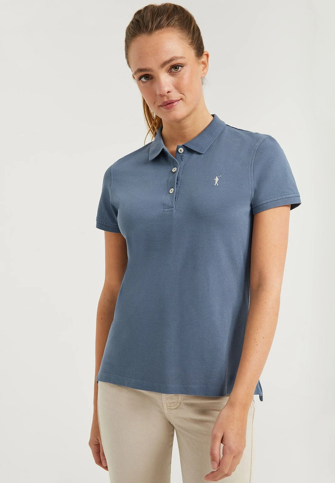 POLO CLUB Short Sleeve- Poloshirt - Denim Blue 2 POLO CLUB Short Sleeve- Poloshirt - Denim Blue