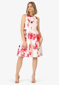 APART Cocktailjurk - Creme Multicolor
