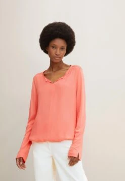 Tom Tailor Longsleeve - Smooth Papaya Red