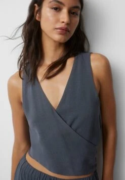 PULL & BEAR Rustic Multiway Surplice- Top - Grey -Kleding Hoog Verkoopwinkel f293cd0e653748e4b92e5b632e50e8b6