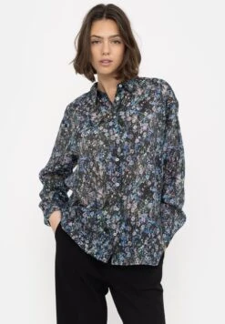 Soft Rebels Overhemdblouse - Multi Pop Flower Azure Blue Print