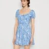 Hollister Co. Channeled Dress - Jurk - Cornflower -Kleding Hoog Verkoopwinkel f549ef1100724c4c9aa10411192208de