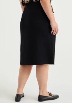 WE FASHION Curve - A-Lijn Rok - Black -Kleding Hoog Verkoopwinkel f5cdc9f7c76a434294bc2e4a8844c199