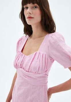 Balloon Sleeve - Jurk - Pink -Kleding Hoog Verkoopwinkel f60b4b5413fe46c7965d6522a2aaaf7c