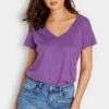 T-Shirt Basic - Purple -Kleding Hoog Verkoopwinkel f754083342d146de9a653e70a543e9e7