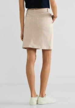 STREET ONE Mit Zipperdetail - Jeansrok - Beige -Kleding Hoog Verkoopwinkel f76cc7d0ea0848579456225e66629736