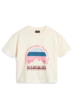Napapijri S-Rope Ss Crop 1 - T-Shirt Print - White Whisper -Kleding Hoog Verkoopwinkel f87a9d8d71914f748a35e9628f0532df
