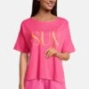 1/2 Arm Laffbeck - T-Shirt Print - Pink