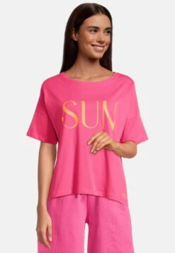 1/2 Arm Laffbeck - T-Shirt Print - Pink