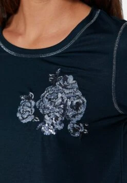 Mit Floraler Stickerei - Longsleeve - Marine -Kleding Hoog Verkoopwinkel fd0b4fce496b4d0a8e55ec7eb6fc742a