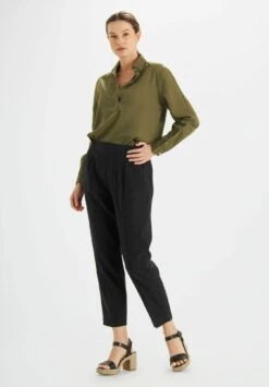 Long Sleeved Polo - Blouse - Verde Militare -Kleding Hoog Verkoopwinkel fdc1e238616c4946bfe96a4824da6098