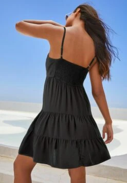 Next Short Tiered Standard - Jurk - Black -Kleding Hoog Verkoopwinkel fe0994ab91354c178002bfb32d99cec5