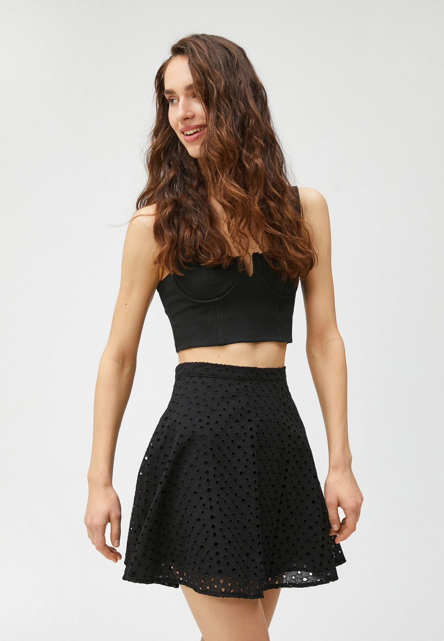 Koton Fisto Voluminous - A-Lijn Rok - Black 7 Koton Fisto Voluminous - A-Lijn Rok - Black - Image 5