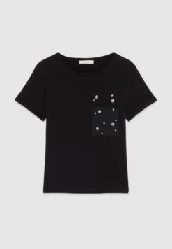 Con Pietre E Perle - T-Shirt Print - Nero -Kleding Hoog Verkoopwinkel fea16c8d15964578b6481eb0215e8c91